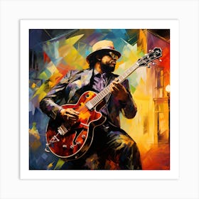 Jazz Guitarist 1 Art Print