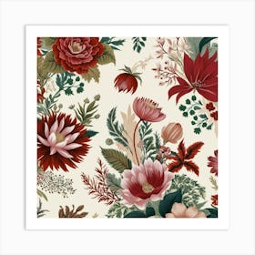 Floral Pattern 7 Art Print