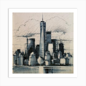 New York City Skyline 3 Art Print