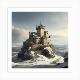 Castle In The Snow Art Print