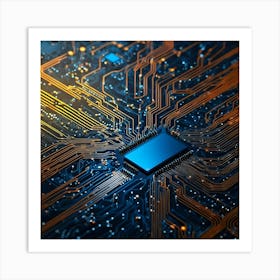 Circuit Board 19 Art Print