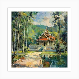 Thai Temple Art Print