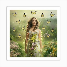 Queen Of Butterflies Art Print