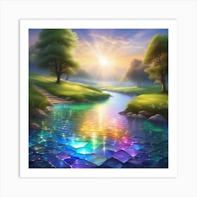 Rainbow River 2 Art Print