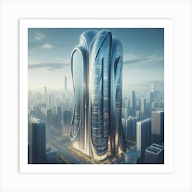 Futuristic Skyscraper 1 Art Print