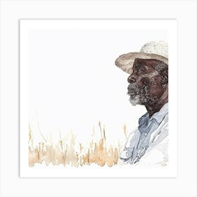 Portrait Of A Black Man 3 Art Print