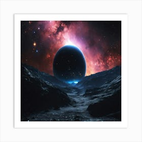 Space Landscape 1 Art Print