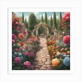 Rose Garden Art Print