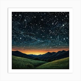 Stars In The Sky 1 Art Print