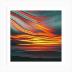 Sunset Painting Art Print