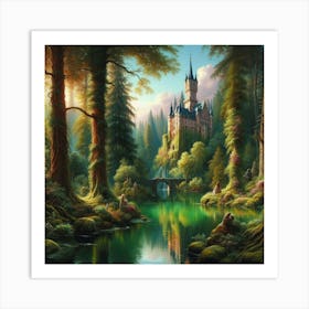 Castle In The Forest 1 Art Print