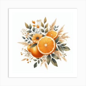 Orange 3 Art Print