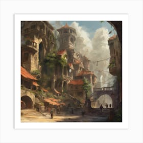 Fantasy City 95 Art Print