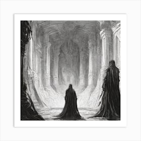 Dark Lord Of The Rings Art Print