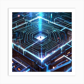 Futuristic City Art Print