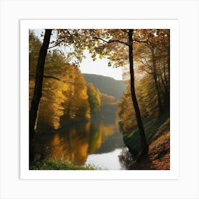 Autumn Trees In The Forest 8 Art Print