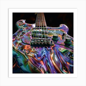 Psychedelic Guitar Art Print