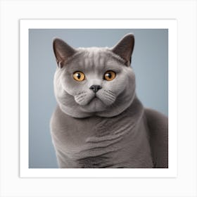 British Shorthair Cat Art Print