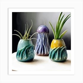 Jellyfish Vases Art Print