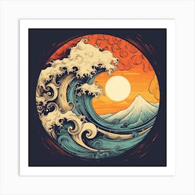 Great Wave Off Kanagawa 2 Art Print