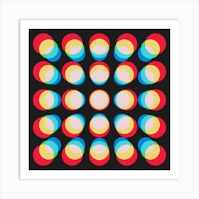 Geometric and colorful shapes 8 Art Print