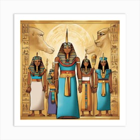 Egyptian Gods 2 Art Print