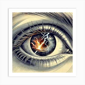 Close Up Eye Art Print