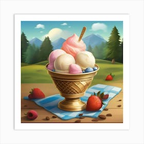 Icecream Art Print