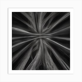 Abstract Black And White Image 1 Art Print