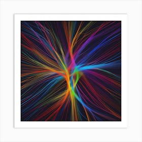 Abstract Rainbow Light 1 Art Print