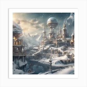 snowy Wonder World Art Print