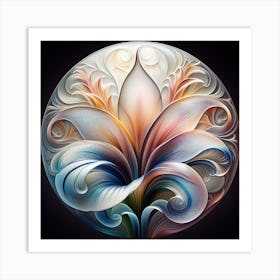 Glass Flower 1 Art Print