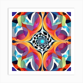 Abstract Mandala 15 Art Print