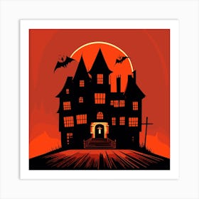 Halloween House 2 Art Print