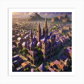 Castle In The Sky Art Print