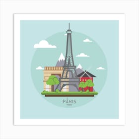 Paris France French Europe Travel Art Print