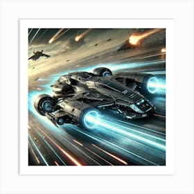 Comet Raider Hit And Run Tactics Art Print