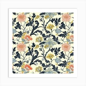 Petalgrove London Fabrics Floral Pattern 2 Art Print
