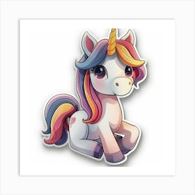 Unicorn Sticker 27 Art Print