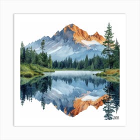 Mountain - Jigsaw Puzzle Art Print