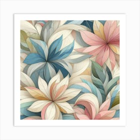 Floral Wallpaper 9 Art Print