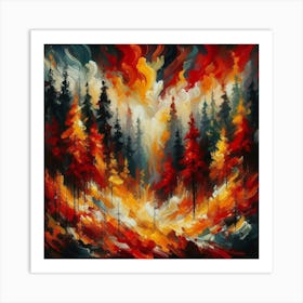 Heart Of Fire Art Print