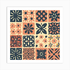 Mexican Tile Pattern Art Print