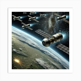 Surveillance Stations Location Converted Art Print