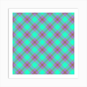 Plaid Fabric 121 Art Print