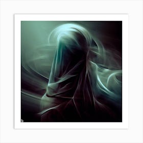 Woman In A Veil Art Print