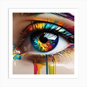 Colorful Eye 5 Art Print