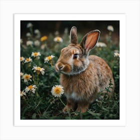 Default A Beautiful Rabbit Her Eyes Are Hazel Her Hair Is Cool 2 Art Print