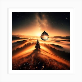 Drop Of Water Art Print