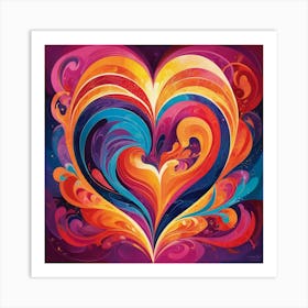 Heart Of Love 2 Art Print